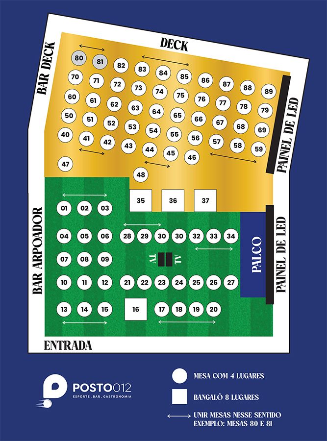 Mapa do evento COPA DO MUNDO - TORCIDA POSTO 012 - BRASIL X ESCÓCIA